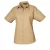 Premier Dames/Dames Popeline Blouse met Korte Mouwen (Khaki)