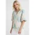 Smashed Lemon gebloemde blousetop ecru/blauw