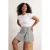 Trendyol Curve Dames Grijs Effen Kort / Mini Grote maten Rokken