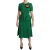Dolce & Gabbana Vrouwen Groene Hart Patch Mermaid Midi Viscose Jurk