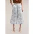 Motivi Cropped Cotton Trousers With Floral Embroidery Light Blue