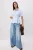 TRENDYOLMİLLA Dames Blauw Effen Driekwart mouw Getailleerd Overhemden