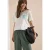 Cecil Dames Shirt met ronde hals en borstzak in Wit