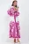 V-hals Paisley Maxi-jurk met Split