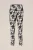 WE Fashion – Dames slim fit pantalon met dessin – Slim Fit – Zwart –