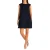 Kurzes Kleid mit ausgestellten Ärmeln und Rundhalsausschnitt 9064 Damen