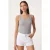 Aansluitend katoenen tanktop met U-hals