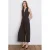 Mango Getailleerd jumpsuit donkerbruin