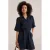 WE Fashion blousejurk met ceintuur – donkerblauw