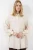 Oversized Textuur Lange Blouse met Shirtkraag