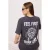 TRENDYOLMİLLA Dames Grijs Grafisch Kort Oversized T-shirts