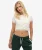 Jaren 90 T-shirt met Kanten Rand Wit