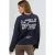 Ontspannen Pasvorm Lange Mouw Crew Neck Top met Achterafdruk
