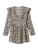 Bershka Jurk  beige / zwart