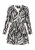 faina Blousejurk  zwart / wit