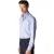 Katoenen Eton overhemd effen lichtblauw slim fit