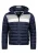 INDICODE JEANS Winterjas ‘Hampshire’  navy / greige / wit