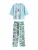 Next Pyjama  lichtblauw / groen / pink / offwhite