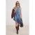 TRENDYOLMİLLA Dames Blauw Effen Midi Mouwloos Asymmetrisch Jurken