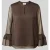 comma blouse met volantmouwen