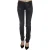 John Galliano Grijs Gewassen Lage Taille Rits Side Skinny Denim Jeans