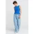Vrouwen Hoge Taille Wijde Pijpen Katoenen Jeans