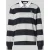 REVIEW Poloshirt met lange mouwen met strepen en contrasterende knoopsluiting