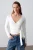 Dames Crop Wrap Blouse met Strikdetail