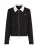 Karl Lagerfeld Sweatvest  zwart / wit