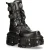 New Rock unisex zwart lederen gevechtsplatformlaarzen – TANK373-S1