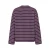 PIECES oversized gestreepte longsleeve – donkerpaars