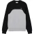 Lacoste Fleece sweater met kleurblok voor heren (Grijs/Zwart)