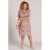 Yest Curve linnen midi jurk met dierenprint ecru