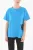 Maxi-T-shirt met ronde hals en monogrampatch in blauw