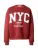 ABOUT YOU Sweatshirt ‘Tabea’  bordeaux / wit