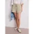 Mid Waist shorts van neteldoek