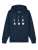 Watapparel Sweatshirt ‘ Moonphases ‘  navy / grijs / wit