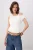 TRENDYOLMİLLA Dames Ecru Effen Mouwloos Getailleerd Blouses