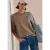 Sweatshirt met ronde hals en trekkoord