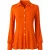 Elegant overhemd met knoopsluiting en lange mouwen in een levendige oranje kleur.