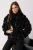 TRENDYOLMİLLA Dames Zwart Effen Lang Oversized Winter Jassen