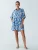 St MRLO Blousejurk ‘NESSA’  blauw / wit