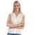 Vero Moda Nads witte mouwloze top met kanten rand voor dames