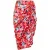 French Connection Rouche Skirt Print M Hot Pink Multi