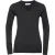 Russell Collectie Dames/Dames V-hals gebreide trui (Zwart)