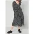American Vintage V Collar Long Printed Dress Erika