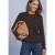 Vest met ronde hals en ruches