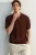 TRENDYOL MAN Jongens Bruin Ajour Kort Relaxed fit Poloshirts