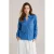WE Fashion blouse blauw broderie