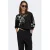 ONLY rechtvallende gebloemde sweater – zwart